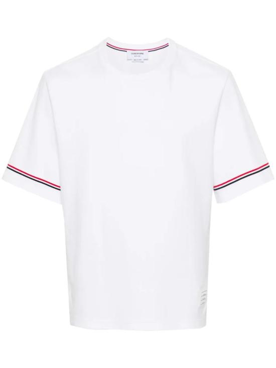 25SS 톰브라운 반팔 티셔츠 93671 MJS282AJ0199 92530 WHITE