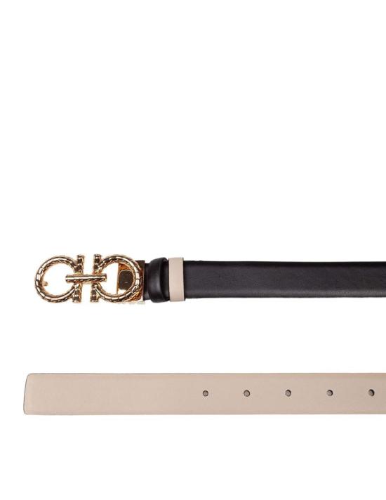 25FW 살바토레 페라가모 슬림 벨트 230359 NERO STONE Black - SALVATORE FERRAGAMO