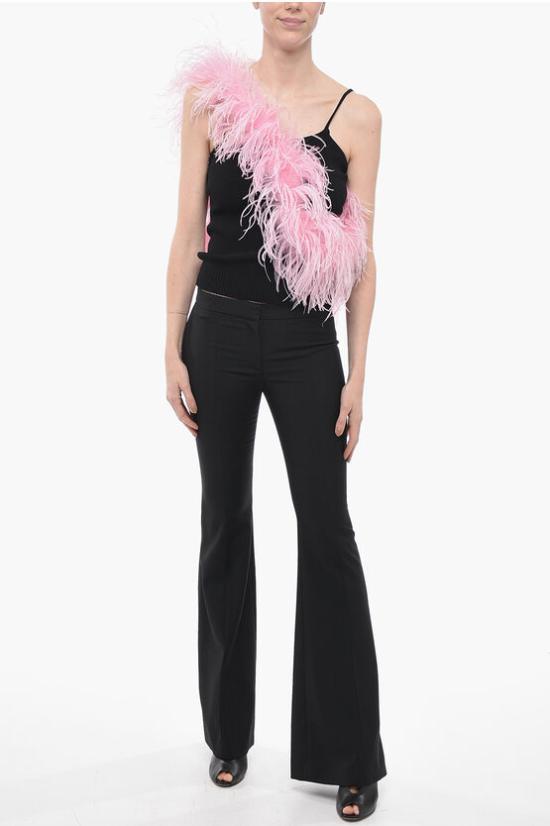  알렉산더 맥퀸 스트레이트 팬츠 744576QJACX 1000 Black - ALEXANDER MCQUEEN