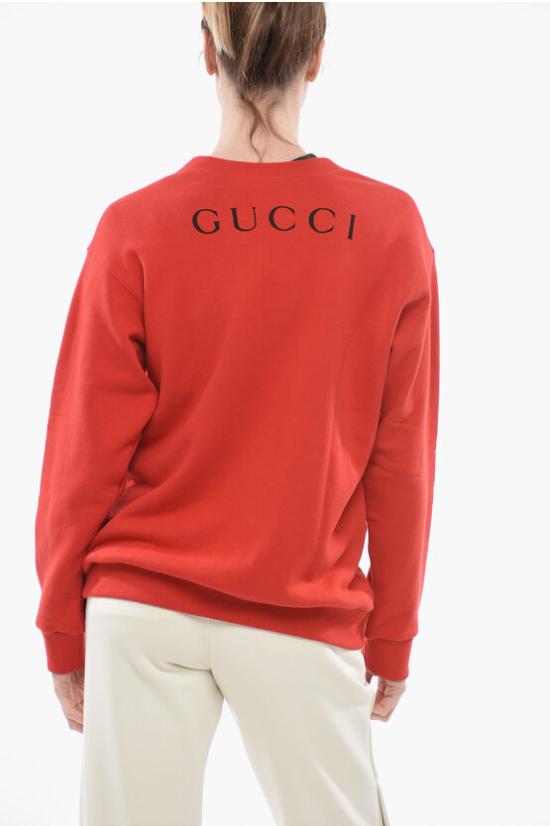  구찌 긴팔 티셔츠 469250 X903B 6527 Red - GUCCI