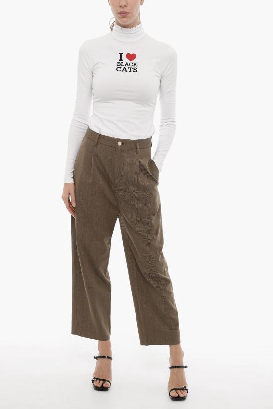  사이블사렐 스트레이트 팬츠 FRITZ PANTS BROWN TW Brown - SIBEL SARAL