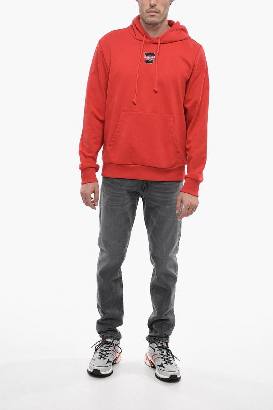  디젤 후드 티셔츠 A10375 0HAYT 42A Red - DIESEL