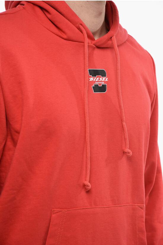 디젤 후드 티셔츠 A10375 0HAYT 42A Red - DIESEL