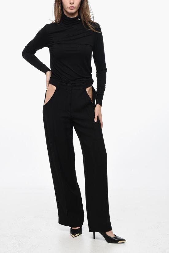  뮈글러 스트레이트 팬츠 23W1PA0396182 1999 Black - MUGLER