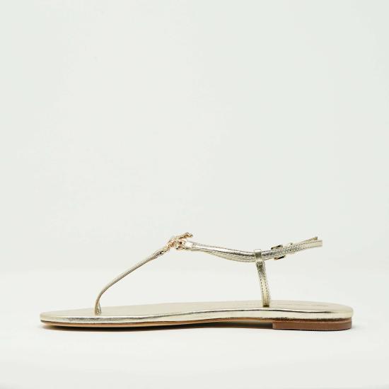  토리버치 / 여성 골드 카프리 레더 샌들 90556723 Gold BPG - TORY BURCH