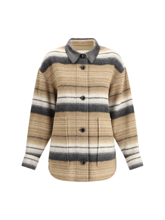 25SS 이자벨마랑에뚜왈 자켓 MA0367FAC1D02E 50CM BROWN