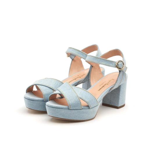  루퍼트샌더슨 힐/펌프스 루퍼트 샌더슨 데이드레 힐 워시드 데님 - RUPERT SANDERSON