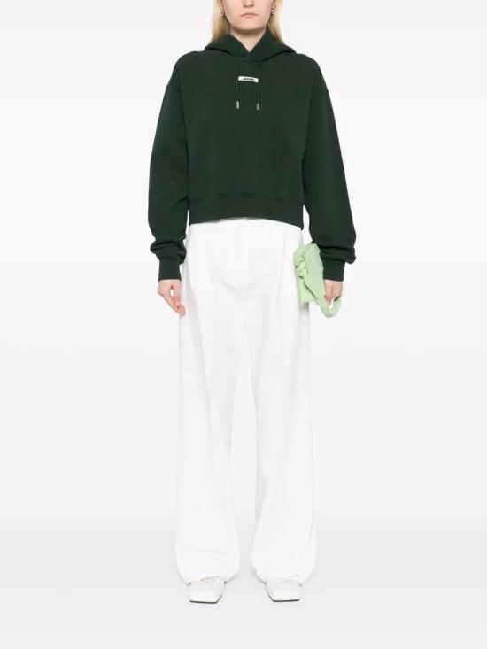 25SS 자크뮈스 후드 티셔츠 24E241JS1622341 DARK GREEN 2 591 - JACQUEMUS