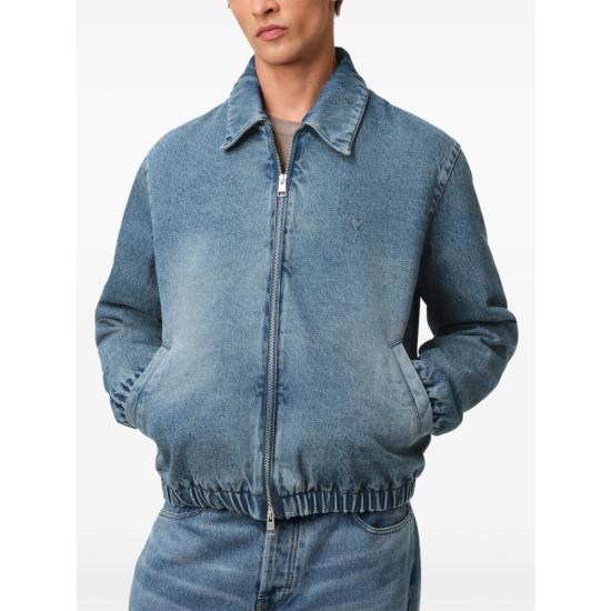 25SS 아미 데님 자켓 HJK043 DE0046 480 BLUE - AMI
