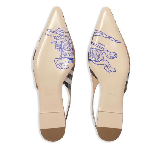 25SS 버버리 플랫 슈즈 8106155 LF BIRDIE B9368 BROWN BLACK - BURBERRY