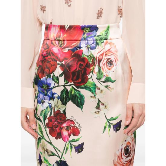 25SS 돌체앤가바나 미디 스커트 F4BCAT FSIB5 H25PR PINK - DOLCE & GABBANA