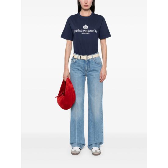 25SS 스포티앤리치 반팔 티셔츠 TO043612241BL DKNAV BLUE - SPORTY & RICH