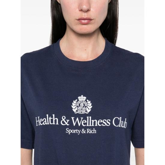 25SS 스포티앤리치 반팔 티셔츠 TO043612241BL DKNAV BLUE - SPORTY & RICH