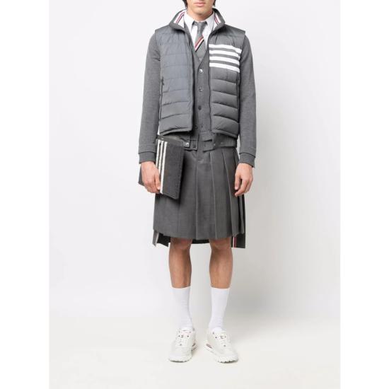 25FW 톰브라운 베스트 MVD024X 07259 035 GREY - THOM BROWNE