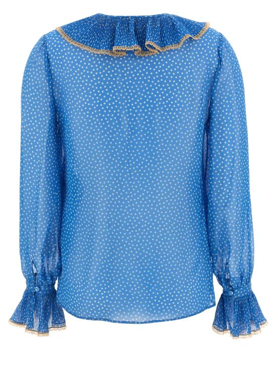 25SS 발렌티노 가라바니 블라우스 6B0AB7H1 9B7DEP Clear Blue - VALENTINO GARAVANI