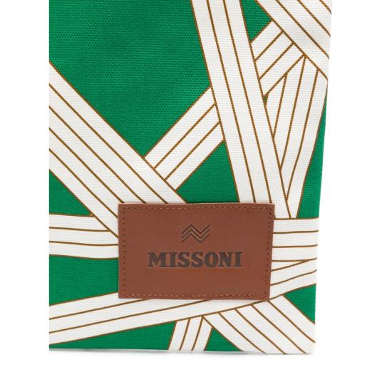 25FW 미쏘니 홈 숄더백 1E4OG00001 651 WHITE GREEN - MISSONI HOME