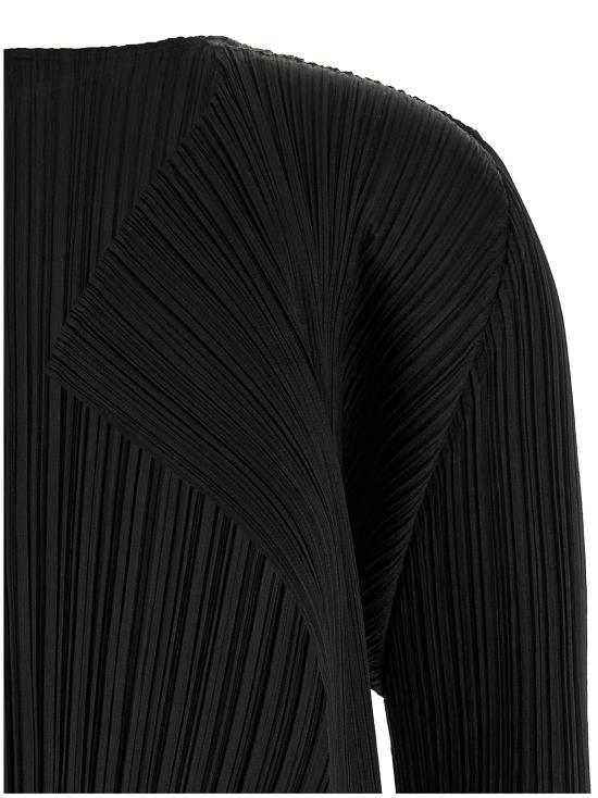 24FW 플리츠플리즈 가디건 PP56JO10615 Black - PLEATS PLEASE