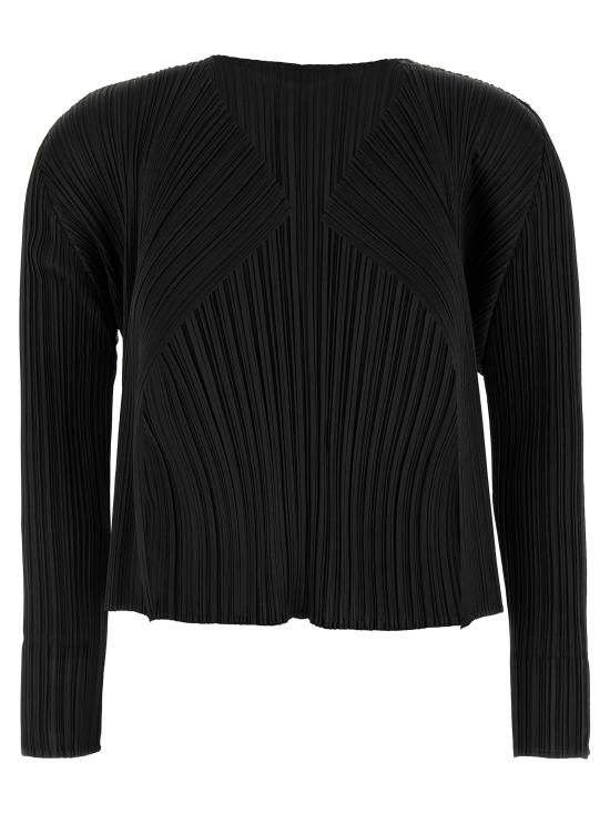 24FW 플리츠플리즈 가디건 PP56JO10615 Black