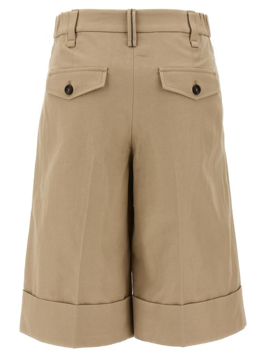 25SS 브루넬로 쿠치넬리 숏팬츠 ML145P8866C2910 Beige - BRUNELLO CUCINELLI