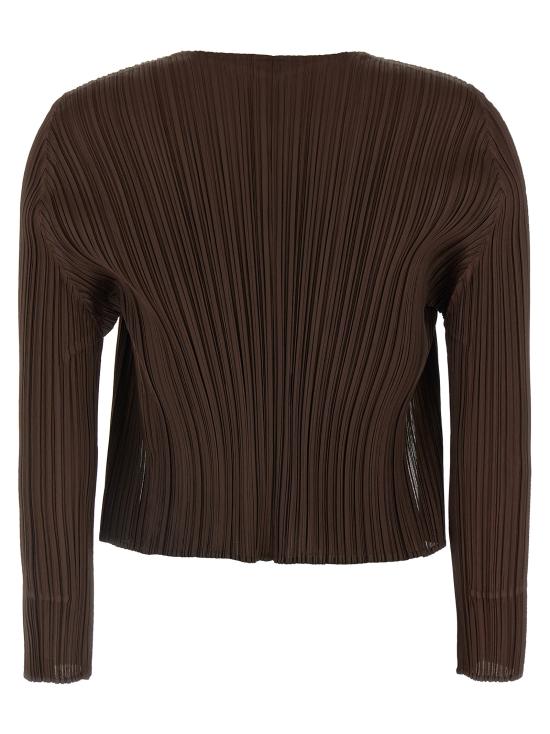 25SS 플리츠플리즈 가디건 PP56JO13245 Brown - PLEATS PLEASE