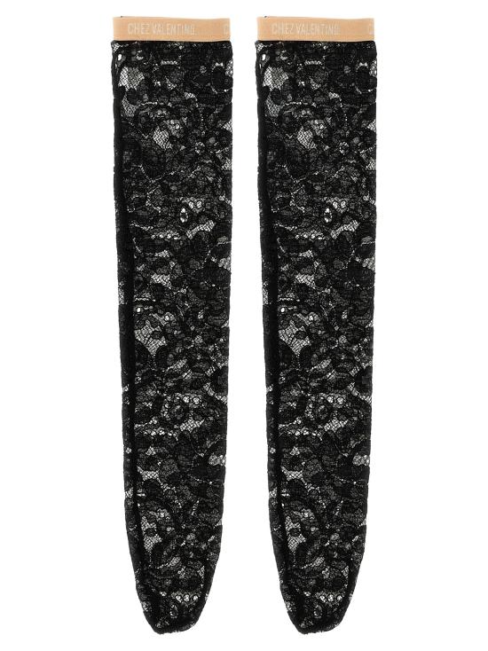 25SS 발렌티노 가라바니 양말 6B0KI03R9BT0NO Black - VALENTINO GARAVANI