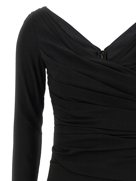 25FW 돌체앤가바나 미디 원피스 F6TMWTFURGGN0000 Black - DOLCE & GABBANA