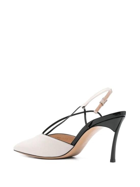 25SS 카사데이 힐/펌프스 1G625J080TT0503A023 ECRU BLACK - CASADEI