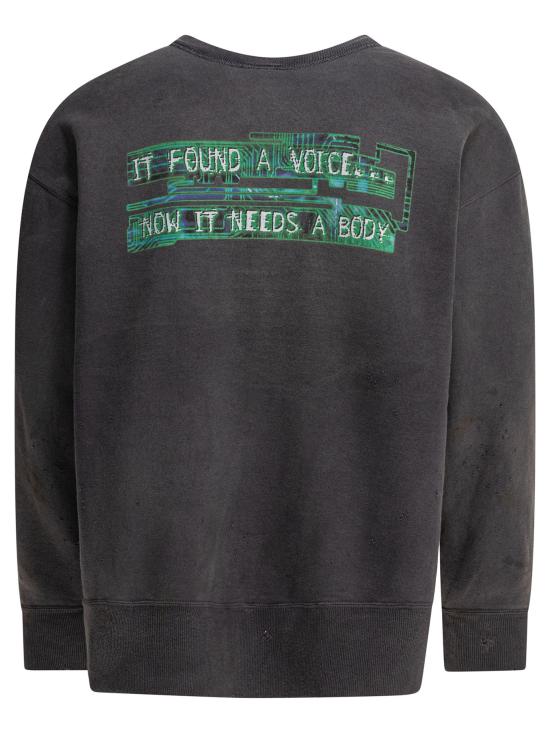 25SS 세인트 미카엘 긴팔 티셔츠 SM HR8 0000 C09BK Black - SAINT MXXXXXX