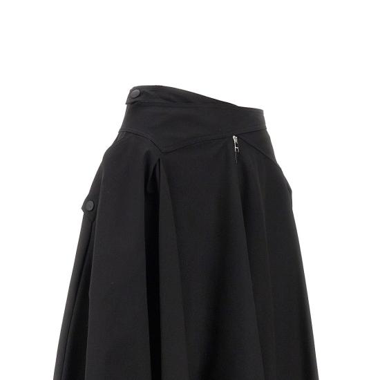  엠에스지엠 숏 스커트 MSGM 가바딘 미디  여성 블랙 - MSGM