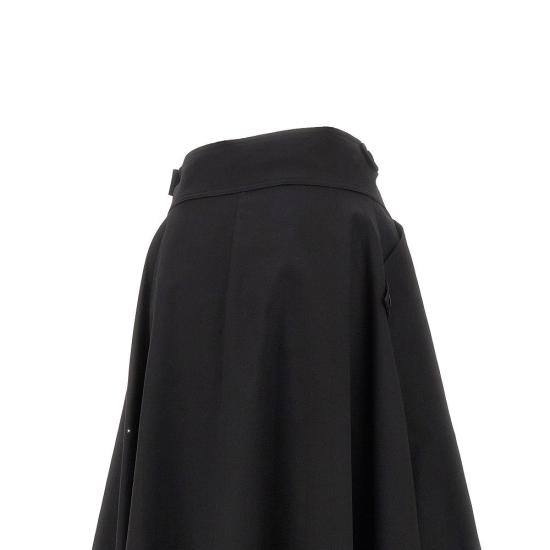  엠에스지엠 숏 스커트 MSGM 가바딘 미디  여성 블랙 - MSGM