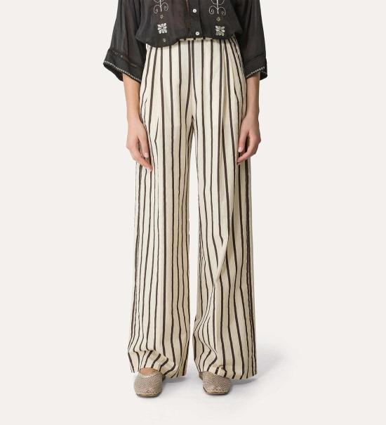  포르테포르테 팔라초 팬츠 포르테 포르테 와이드 레그 팬츠 오키데아 - FORTE FORTE