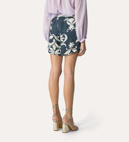  포르테포르테 데님 숏팬츠 Forte Forte 버뮤다 새틴 쇼츠 Oltremare - FORTE FORTE