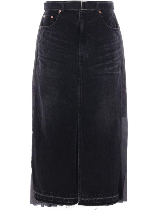 25SS 사카이 데님 스커트 2507829 001 Black