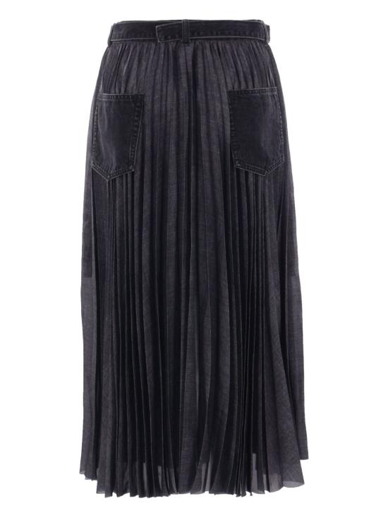 25SS 사카이 데님 스커트 2507829 001 Black - SACAI