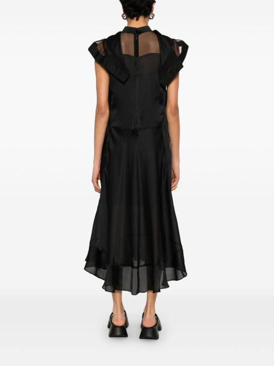 25SS 사카이 미디 원피스 2507841 001 Black - SACAI