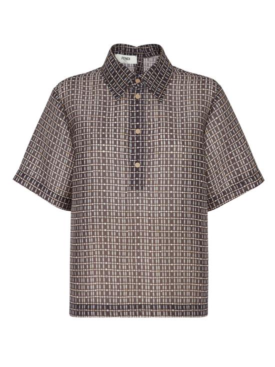 25SS 펜디 폴로 티셔츠 FS8240 AUP5F1RXA Brown