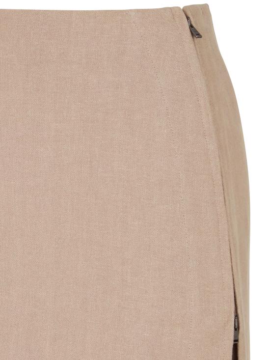 25SS 펜디 미디 스커트 FQ7634 AUOKF1RX1 Beige - FENDI