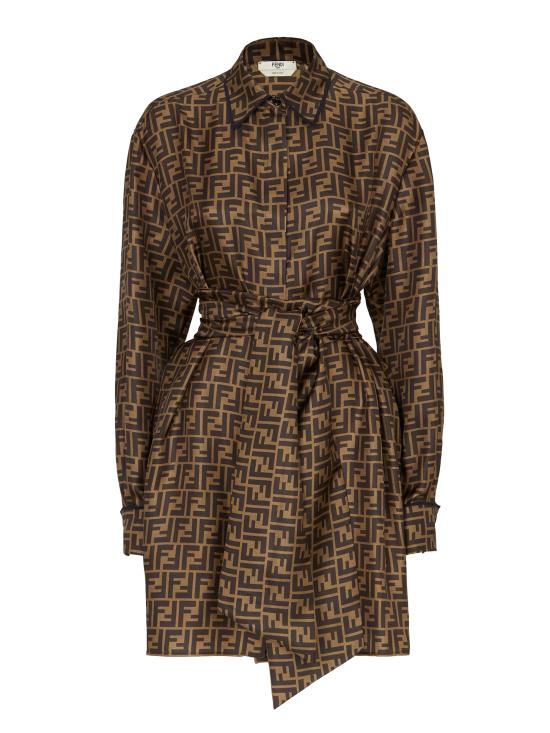 25SS 펜디 숏 원피스 FDB613 A8G3F1440 Brown