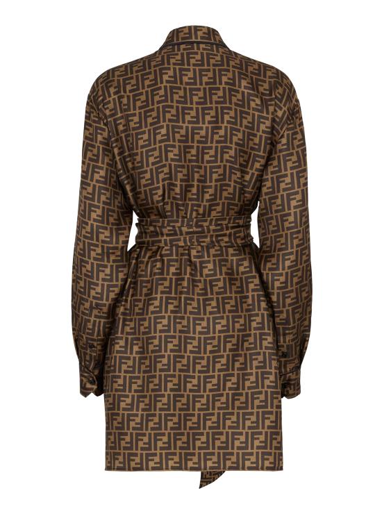 25SS 펜디 숏 원피스 FDB613 A8G3F1440 Brown - FENDI