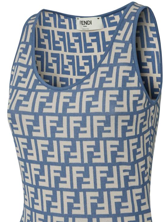 25SS 펜디 미디 원피스 FZDD38 AUHWF1SB5 Azzuro - FENDI