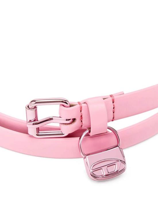  디젤 레귤러 벨트 X09973P8104T4364 Pink - DIESEL