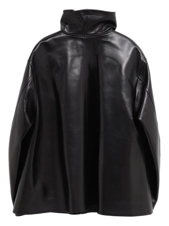 25SS 피비 파일로 가죽 자켓 BV79LE2405 900BK Black - PHOEBE PHILO