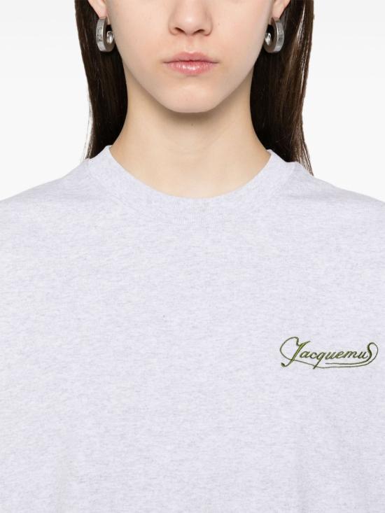 25SS 자크뮈스 반팔 티셔츠 25E251JS216 21029CN Grey - JACQUEMUS