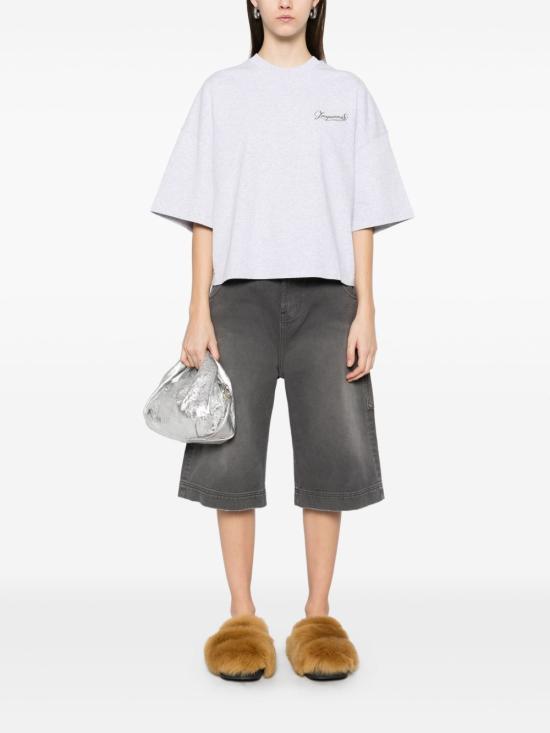 25SS 자크뮈스 반팔 티셔츠 25E251JS216 21029CN Grey - JACQUEMUS