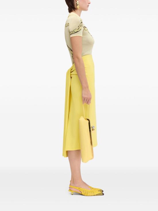 25SS 자크뮈스 반팔 티셔츠 25E251KN597 20252BU Yellow - JACQUEMUS