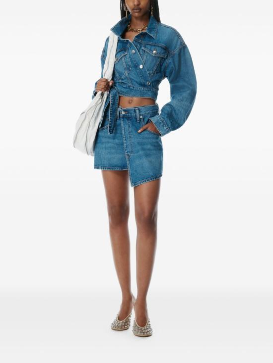 25SS 알렉산더 왕 데님 스커트 4DC2255721 401 Blue - ALEXANDER WANG