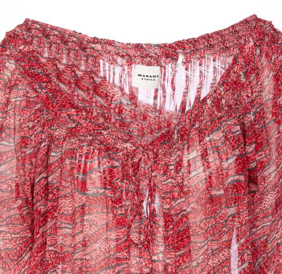 25SS 이자벨마랑에뚜왈 블라우스 HT0346FB C1J07E70RD Red - ISABEL MARANT ETOILE