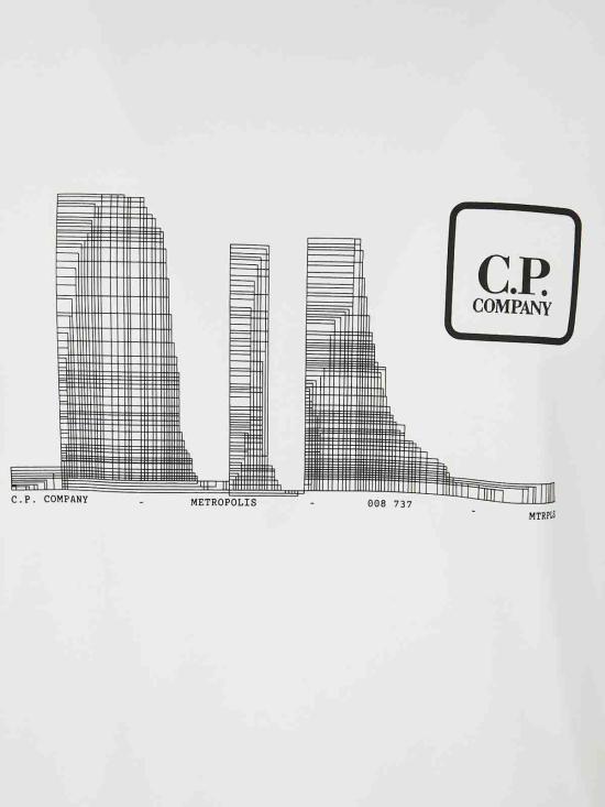 25SS 씨피 컴퍼니 긴팔 티셔츠 18CLSS051A006452W103 GAUZE WHITE DOM - C.P. COMPANY