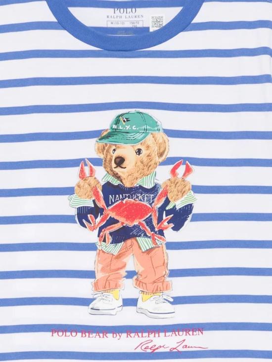 25SS [주니어] 랄프 로렌 티셔츠 323965904 001 BLUE WHITE - RALPH LAUREN