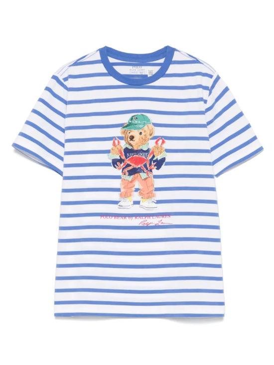 25SS [주니어] 랄프 로렌 티셔츠 323965904 001 BLUE WHITE